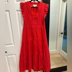 La Ligne Marta Dress Red Medium EXCELLENT